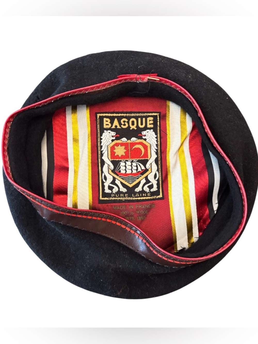 Basque Wool Beret Vintage Excellent Condition - Picture 3 of 9